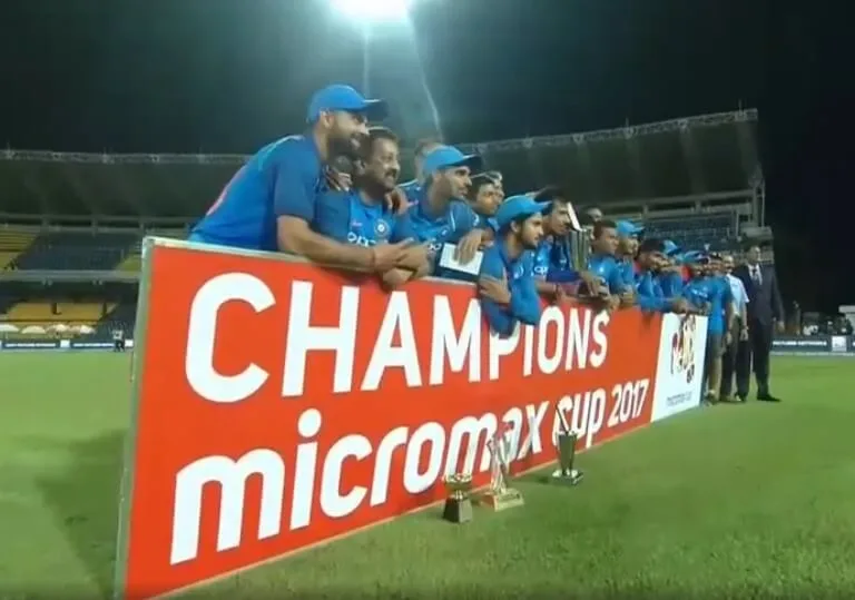 Team India winners of the ODI series