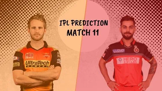 IPL 2019 Match 11 Prediction, SRH vs RCB Match Prediction