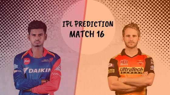 IPL 2019 Match 16 Prediction, DC vs SRH Match Prediction