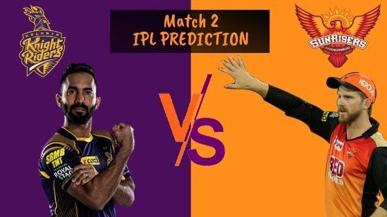 IPL 2019 Match 2 Prediction, KKR vs SRH Match Prediction