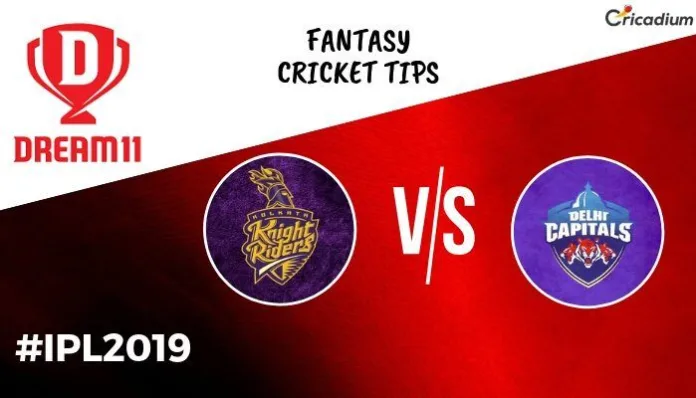 Dream 11 Prediction Today IPL Match 2019 KKR vs DC Fantasy Cricket Tips