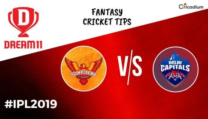 Dream 11 Prediction Today IPL Match 2019 SRH vs DC Fantasy Cricket Tips and Predicted XI