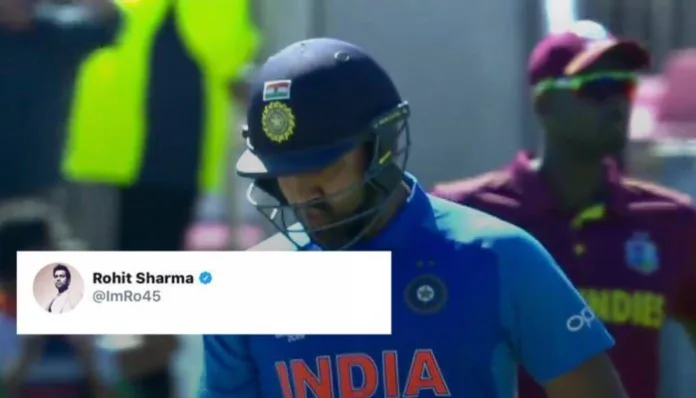 Rohit Sharma Tweets Photo of His Dubious Dismissal