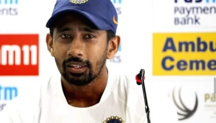 Wriddhiman Saha to go to NCA for the injury he suffered in pink-ball Test