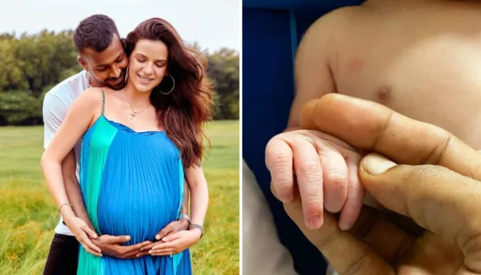 Read Latest News on Hardik Pandya welcomes his first child, shares photos on social media. Hardik Pandya and Natasa Santokiv welcomed their first-born on Thursday