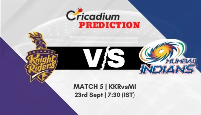 Catch IPL 2020 Match 5 KKR vs MI Match Prediction and Predicted XI. Who will win IPL 2020 Kolkata Knight Riders vs Mumbai Indians Today Match Prediction