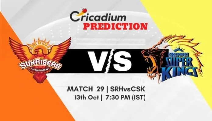 IPL 2020 Match 29 SRH vs CSK Match Prediction Who Will Win Today