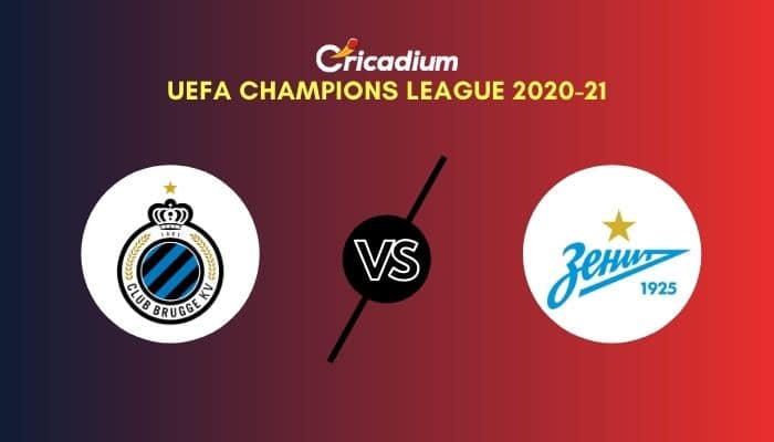 Uefa Champions League 2020 21 Matchday 5 Group F Club Brugge Vs Zenit Saint Petersburg Prediction