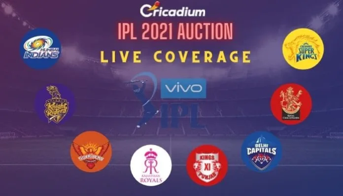 IPL 2021 Auction Live Updates : Live Coverage of IPL Auction 2021