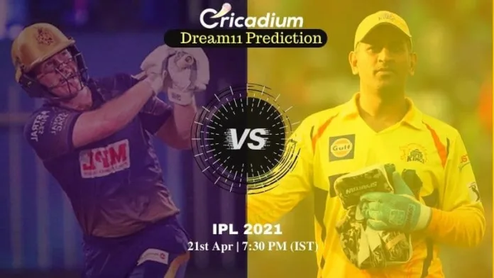 KKR vs CSK Dream 11 Prediction: IPL 2021 Match 15 Kolkata vs Chennai Dream11 Team Tips for Today IPL Match - April 21th, 2021