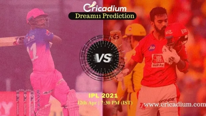 RR vs PBKS Dream 11 Prediction: IPL 2021 Match 4 Rajasthan vs Punjab Dream11 Team Tips for Today IPL Match - April 12th, 2021