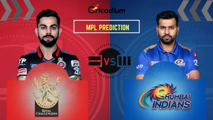 IPL 2021 Match 39 RCB vs MI MPL Prediction