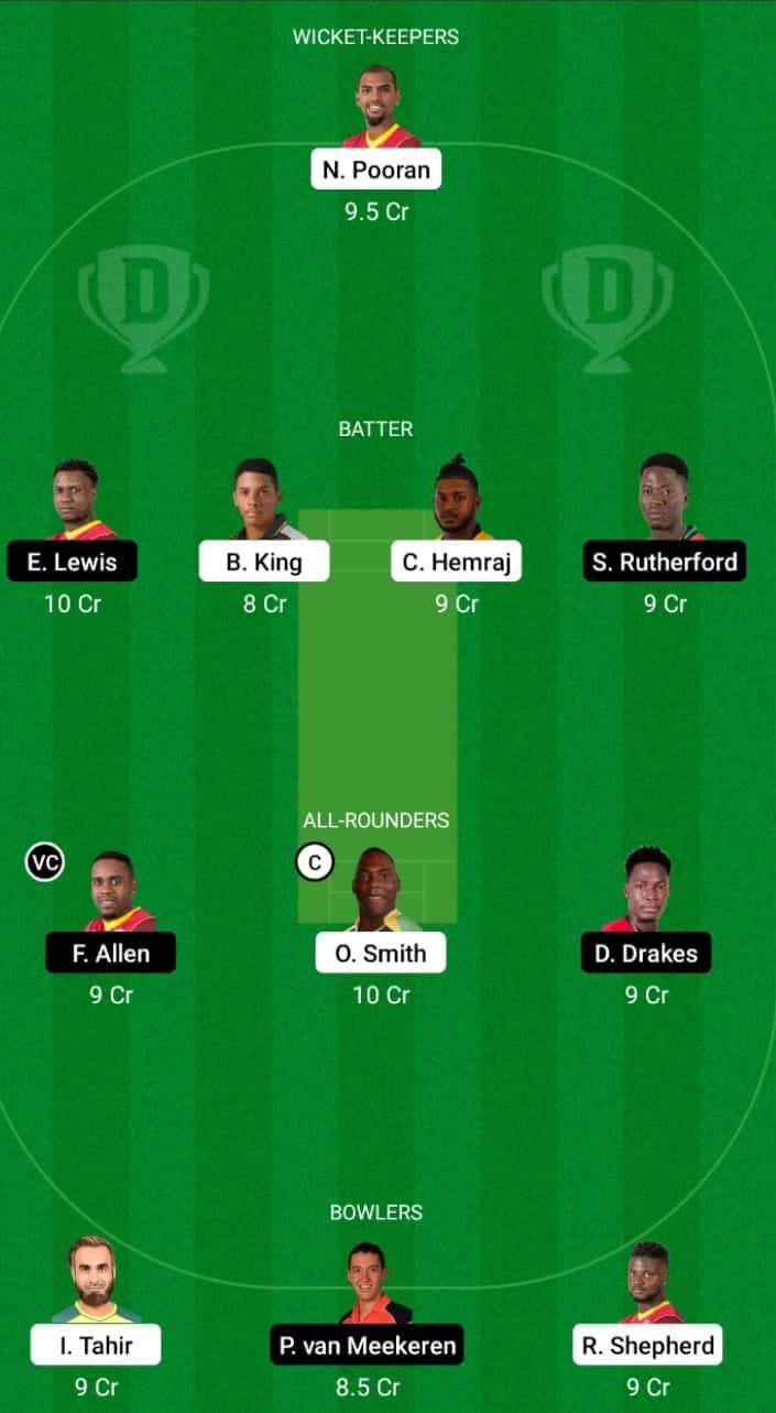 GUY vs SKN Dream11 Prediction: CPL 2021 2nd Semi Final Guyana Amazon Warriors vs St Kitts and Nevis Patriots Dream11 Team Tips for Today CPL Match