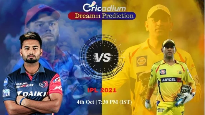 DC vs CSK Dream 11 Prediction: IPL 2021 Match 50 Delhi vs Chennai Dream11 Team Tips for Today IPL Match