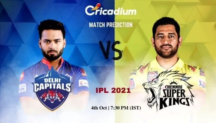 DC vs CSK Match Prediction Who Will Win Today IPL 2021 Match 50