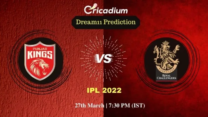 PBKS vs RCB Dream 11 Prediction: IPL 2022 Match 3 Punjab vs Bangalore Dream11 Team Tips for Today IPL Match