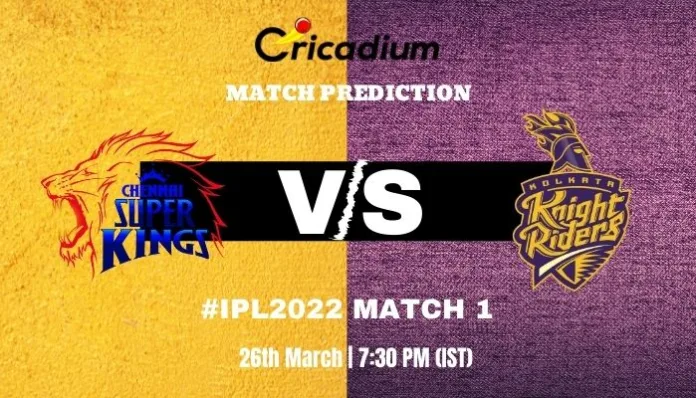 CSK vs KKR Match Prediction Who Will Win Today IPL 2022 Match 1