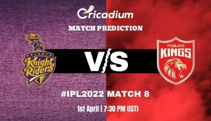 KKR vs PBKS Match Prediction Who Will Win Today IPL 2022 Match 8