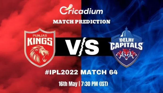 PBKS vs DC Match Prediction Who Will Win Today IPL 2022 Match 64