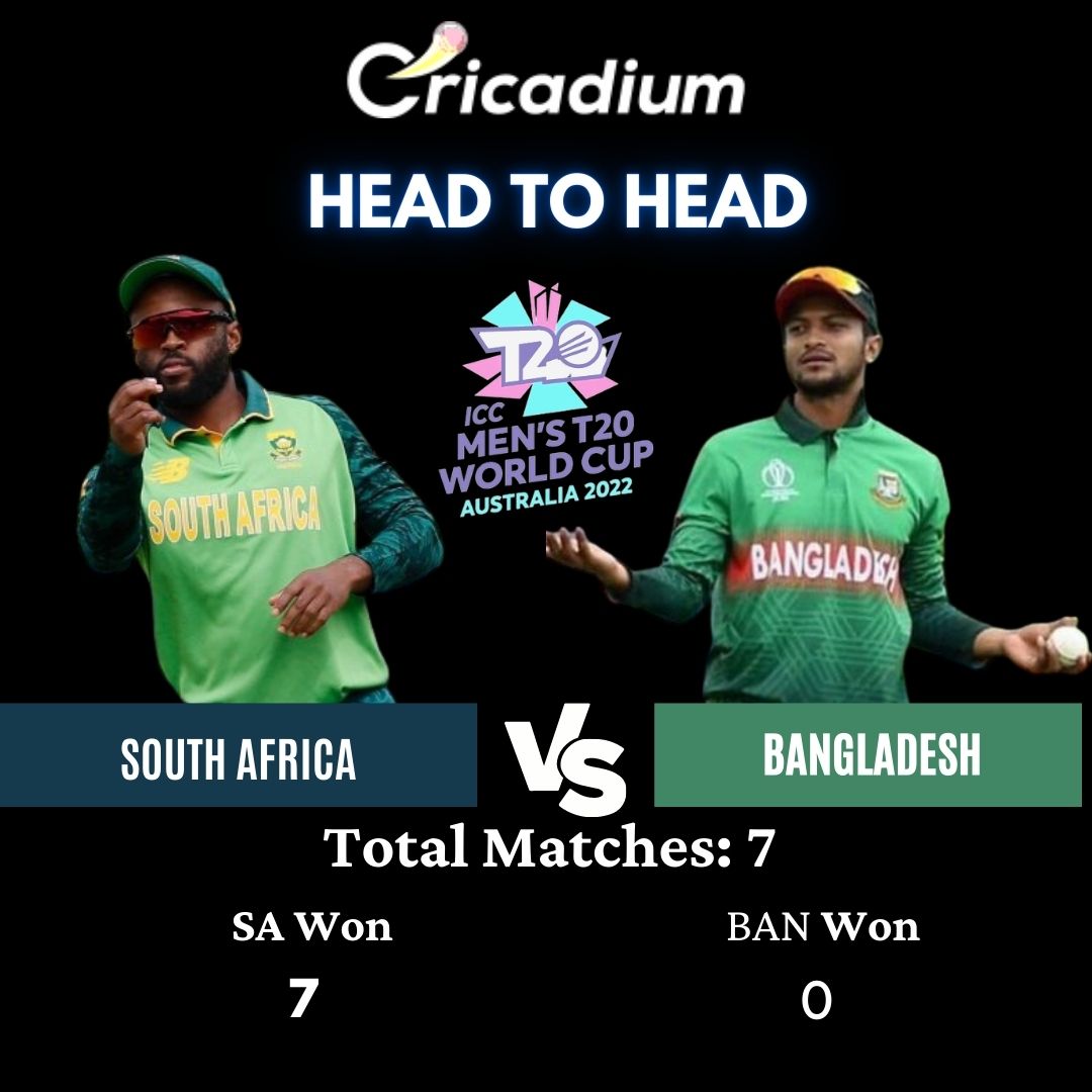 T20 World Cup 2022 Super 12- Match 10 SA vs BAN Match Prediction Who Will Win Today T20 World Cup