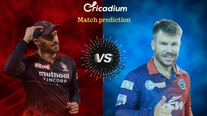 IPL 2023 Match 20 RCB vs DC Match Prediction Who will win today