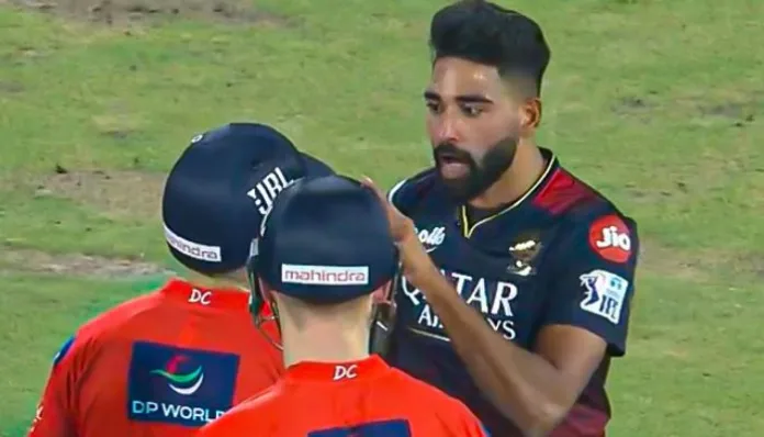 DC vs RCB Match 50: Mohammed Siraj engages in a verbal spat with Phil Salt