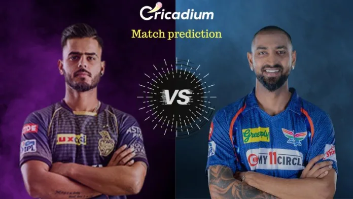 IPL 2023 Match 68 KKR vs LSG Match Prediction Who will win today