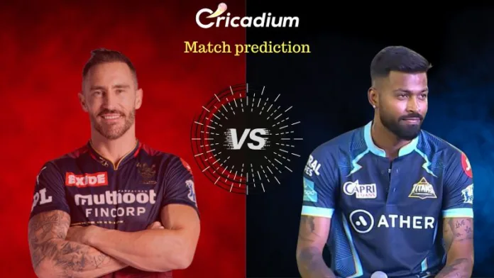 IIPL 2023 Match 70 RCB vs GT Match Prediction Who Will Win Today