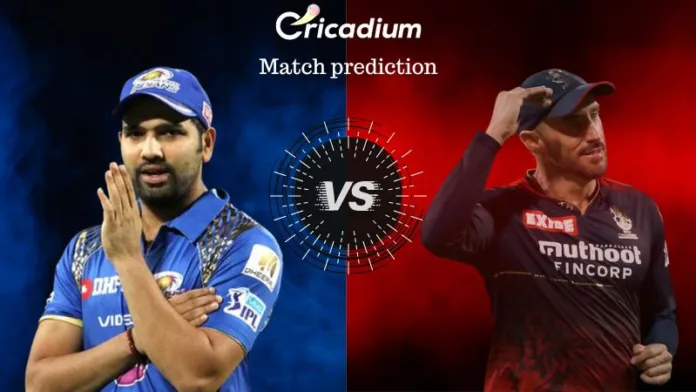 IPL 2023 Match 54 MI vs RCB Match Prediction Who Will Win Today
