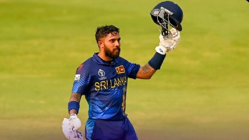 Kusal Mendis's shot to be a six initially