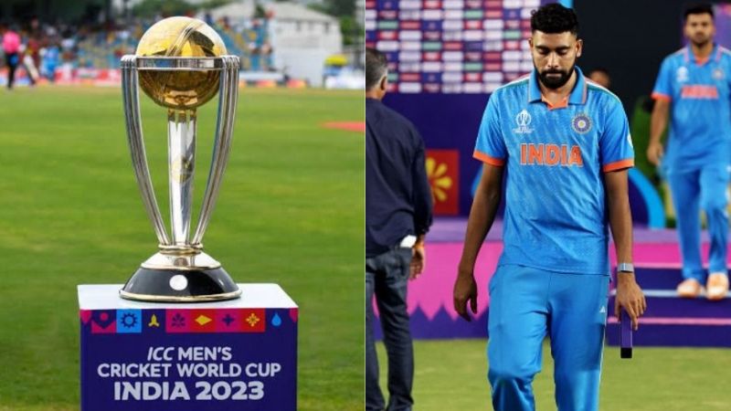 Mohammed Siraj shares an image of the ICC World Cup Trophy on his Insta story