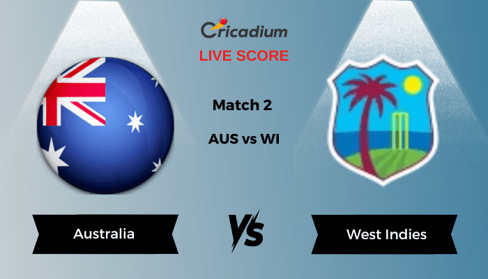 West Indies tour of Australia 2024 Match 2 AUS vs WI Live Cricket Score ball by ball commentary