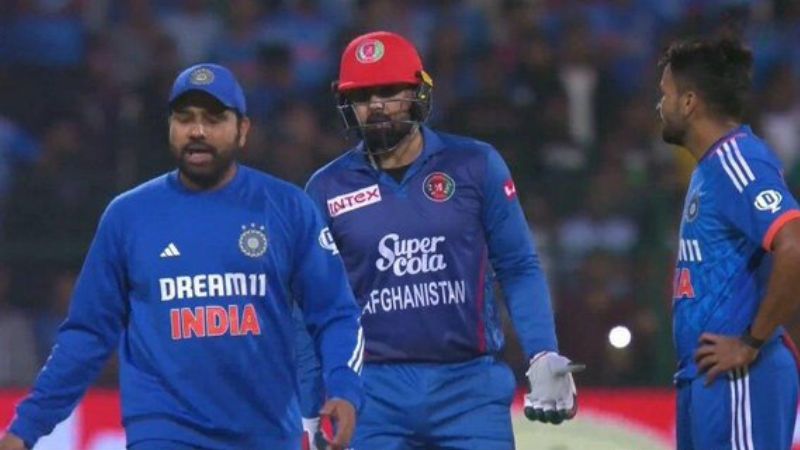 Rohit Sharma and Mohammed Nabi Engage in Heated Exchange During Super Over in IND vs AFG