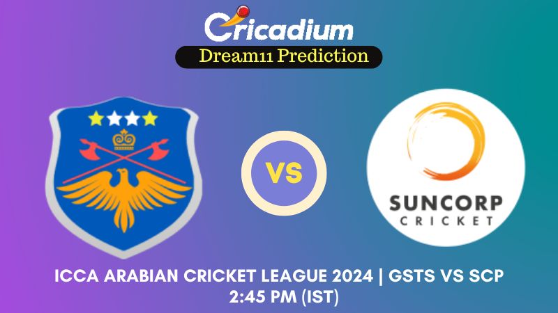 GSTS vs SCP Dream11 Prediction Match 14 ICCA Arabian Cricket League 2024