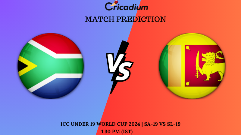 SA-19 vs SL-19 Match Prediction ICC Under 19 World Cup 2024 Super Six, Group 2