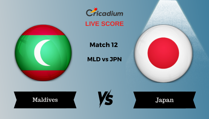 ACC Men’s T20I Challenger Cup 2024 Match 12 MLD vs JPN Live Cricket Score ball by ball commentary