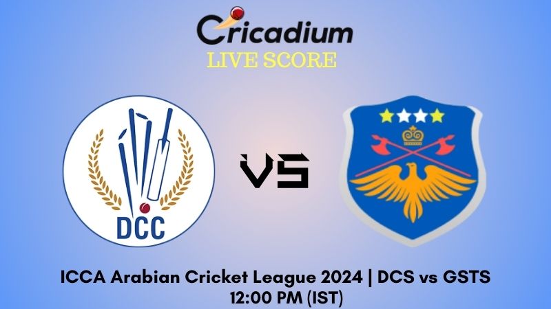 ICCA Arabian Cricket League 2024 DCC Starlets vs Golden Sapero Technical Service Live Cricket Score ball by ball commentary