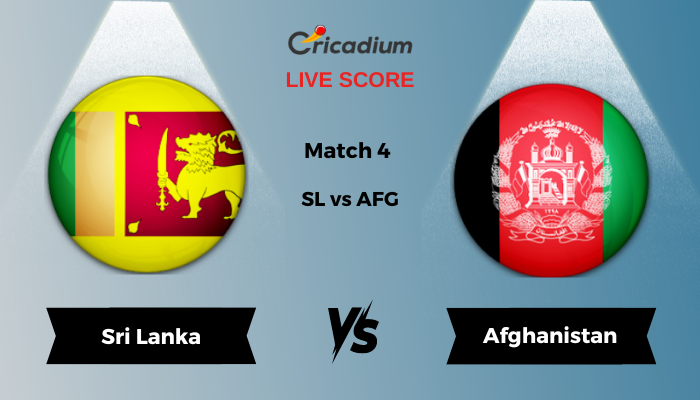 Afghanistan tour of Sri Lanka 2024 Match 4 SL vs AFG Live Cricket Score ball by ball commentary
