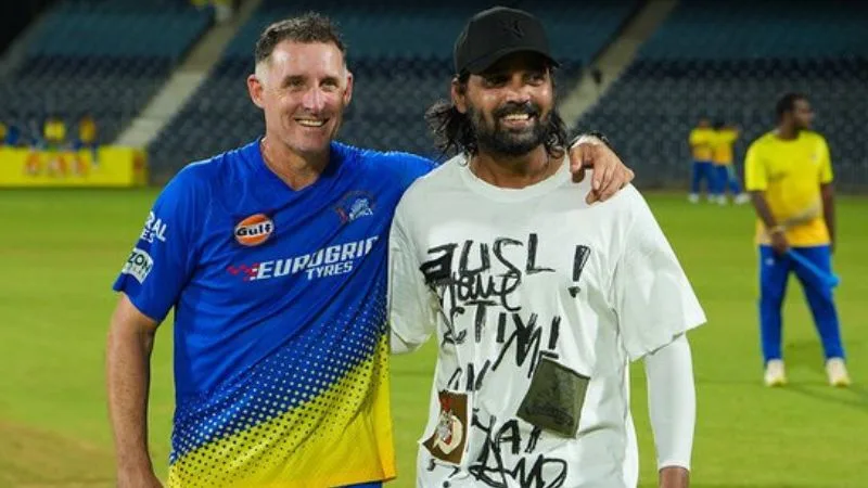 Former CSK Openers, Vijay and Hussey, Reunite in Practice Session