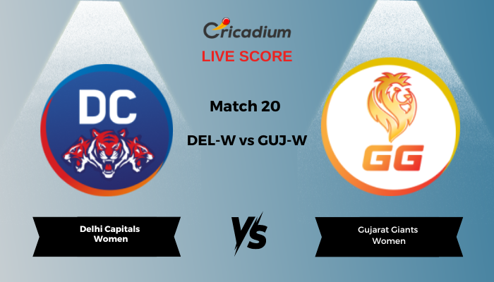 WPL 2024 Match 19 DEL-W vs GUJ-W Live Score