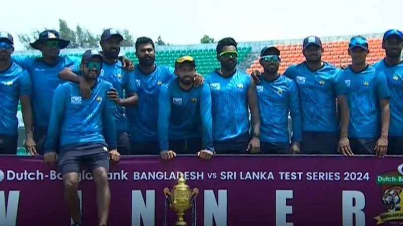 Sri Lanka's Bold Trophy Celebration Against Bangladesh Goes Viral
