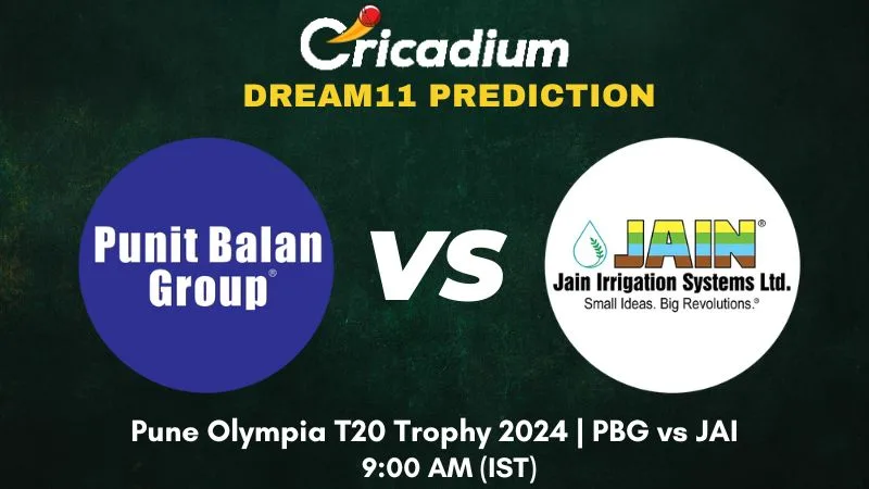 PBG vs JAI Dream11 Prediction Match 29 Pune Olympia T20 Trophy 2024
