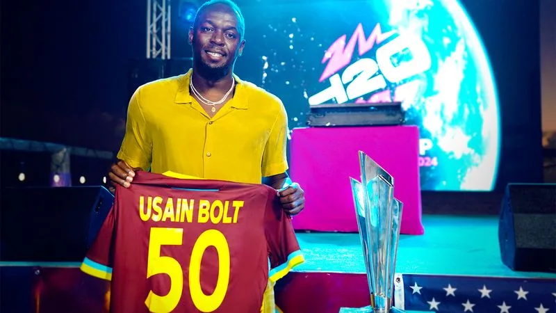 Usain Bolt to Don West Indies Jersey at 2024 T20 World Cup