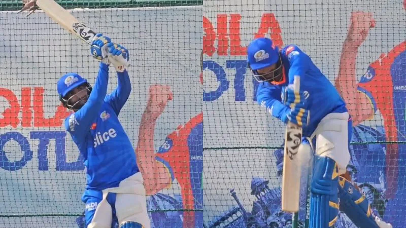 Bumrah Practices In The Net Ahead Of DC vs MI