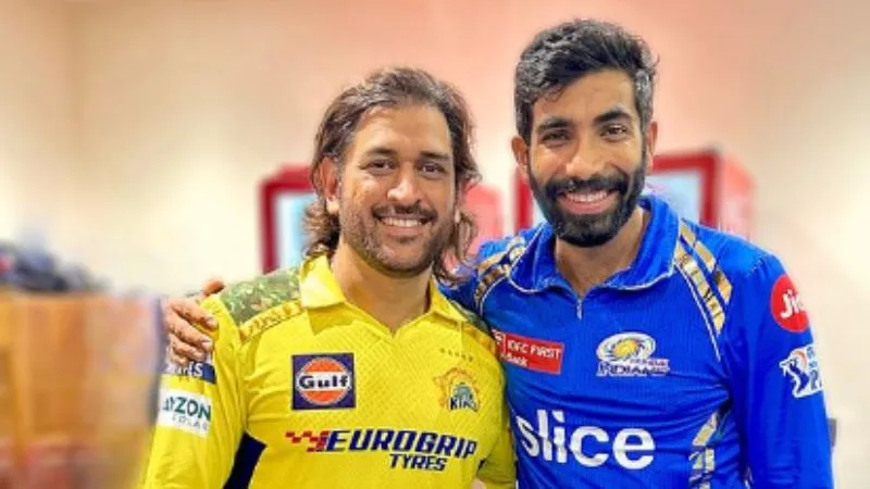 Bumrah Reunites with Dhoni After CSK's Win Over MI