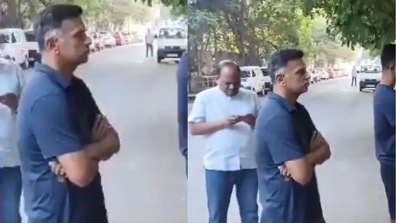 Rahul Dravid's Humble Gesture Wins Hearts as He Casts Vote in Bengaluru