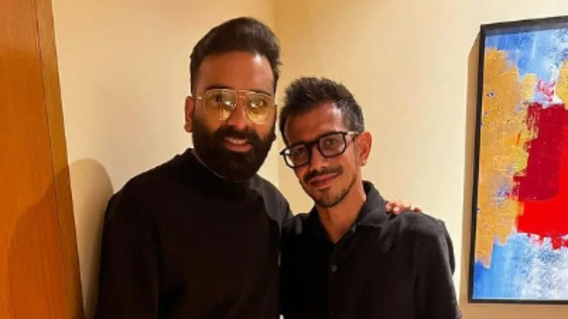 Cricket Star Chahal Meets Comedian Bassi, Shares Pictures
