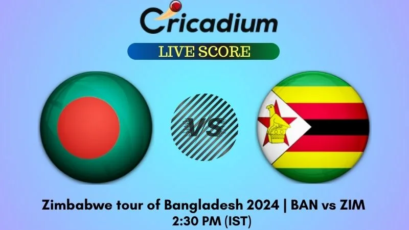 Zimbabwe tour of Bangladesh 2024 3rd T20I BAN vs ZIM Live Score