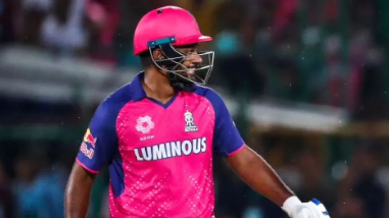 RR captain Sanju Samson fined with 30 percent of match fees over dissent with umpire
